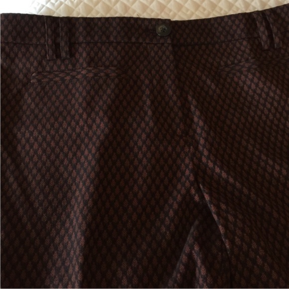 Beautiful Anthropologie black and dark rust pants - Picture 3 of 4